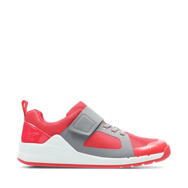 Clarks Girls Orbit Race Trainers Pink | CA-8395104